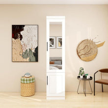 Load image into Gallery viewer, 71" Modern Wood Mirro Two Door Combo Dresser - White
