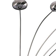 Load image into Gallery viewer, Five Lights Arc Floor Lamp With Nickel Dome Shade - Nickel
