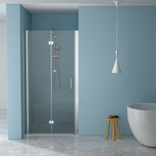 Load image into Gallery viewer, Fold Frameless Shower Door With Tempered Glass
