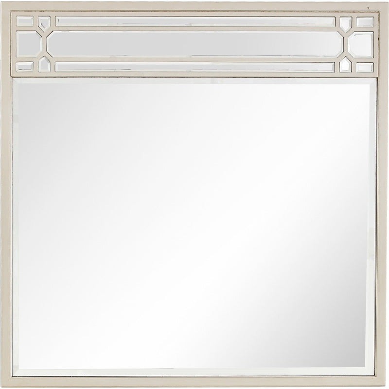 36" Square Metal Framed Accent Mirror - Champagne