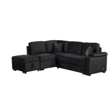 Load image into Gallery viewer, Sleeper Sofa Bed, 2 In 1 Pull Out Sofa Bed L Shape Couch With Storage Ottoman For Living Room, Bedroom Couch And Small Apartment
