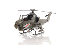 Load image into Gallery viewer, Hand Painted Model Airplane Tabletop Sculpture (401099) - Green
