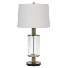 Load image into Gallery viewer, 31" Metal Table Lamp With Empire Shade - Clear White
