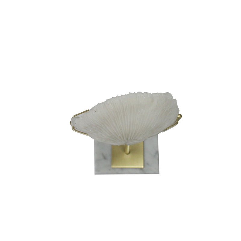 Marble Tabletop Sculpture (574064) - White / Gold