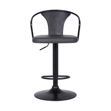 Load image into Gallery viewer, 43" Swivel Low Back, Adjustable Height Bar Chair - Gray / Black
