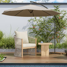 Load image into Gallery viewer, Modern Curved Aluminum Lounge Chair With Stylish Rope Weave Design And Cushioned Comfort For Outdoor
