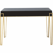 Load image into Gallery viewer, 48" Mirrored Glass Console Table - Black
