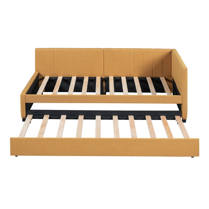 Upholstered Daybed, Sofa Bed Frame, No Box Spring Needed
