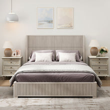 Load image into Gallery viewer, Platform Bed Frame With Headboard, Floor Standing Design
