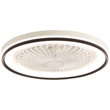 Load image into Gallery viewer, RGB Dimmable LED Bladeless Ceiling Fan With Remote Control, Flush Mount - White
