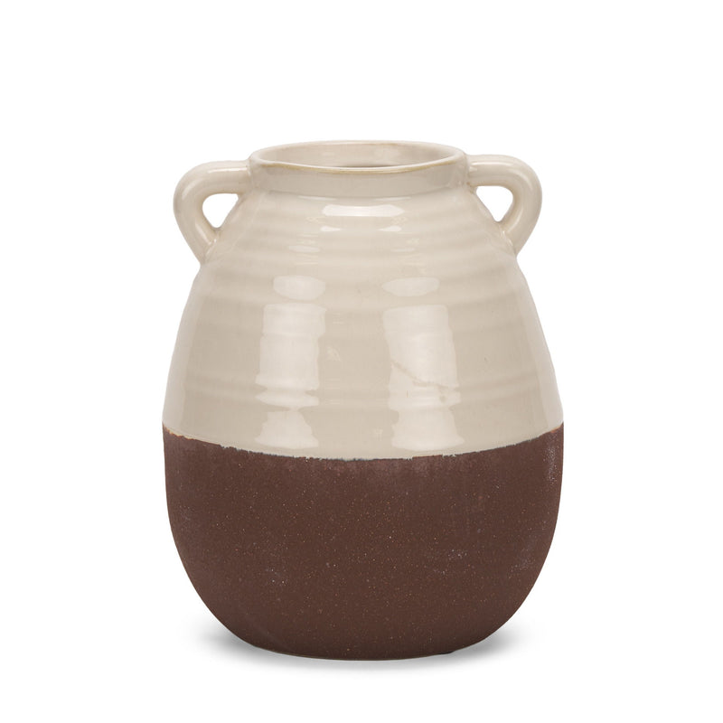 Amphora Table Vase (608356) - Brown / Cream