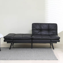 Load image into Gallery viewer, Convertible Memory Foam Futon Couch Bed, Modern Folding Sleeper Sofa-SF267PUBK
