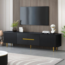 Load image into Gallery viewer, Minimalist TV Stand For TVs Up To 85", Modern Entertainment Center Media Console With 4 Spacious Cabinets For Living Room
