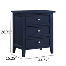 Load image into Gallery viewer, Luca - 3 Drawer Nightstand
