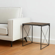 Load image into Gallery viewer, 23" Solid Wood Square End Table - Brown
