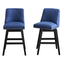 Load image into Gallery viewer, Upholstered Swivel Bar Stool
