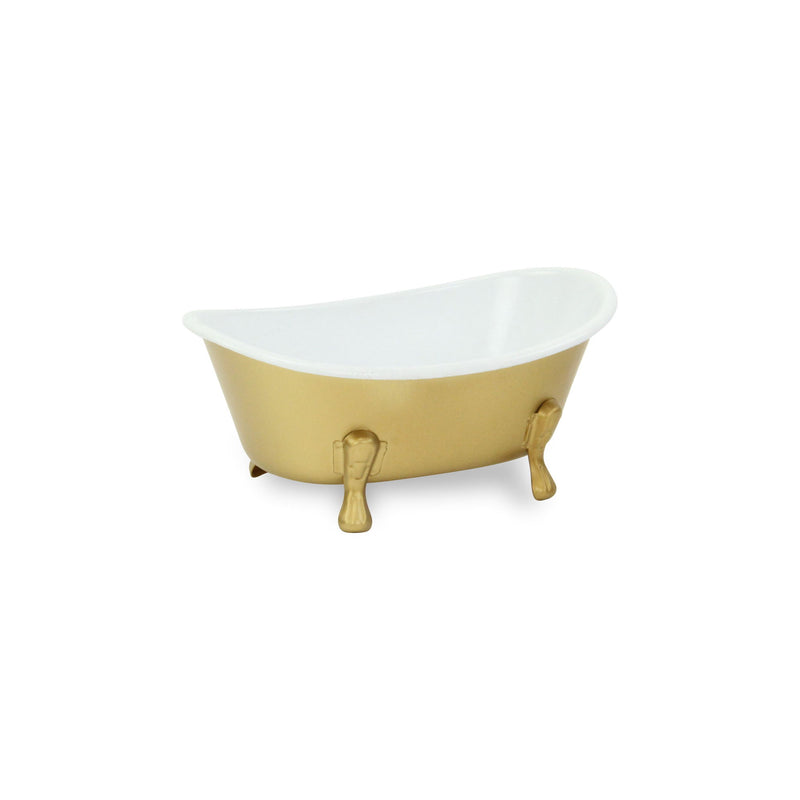 Hand Painted Decorative Tub - Gold