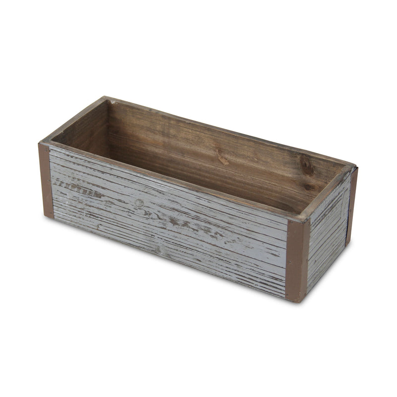 Rectangular Planter Box (638078) - Gray