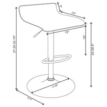 Load image into Gallery viewer, Backless Bar Stool With Adjustable Height - Black
