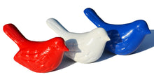 Load image into Gallery viewer, Bird Tabletop Sculptures (Set of 3) - Red / White / White
