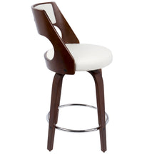 Load image into Gallery viewer, Cecina - Mid-Century Modern Fixed Height Counter Stool With Swivel And Round Footrest (Set of 2)

