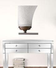 Load image into Gallery viewer, Three Light Wall Light With Tapered Glass Shade - Bronze
