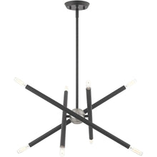 Load image into Gallery viewer, Eight Light Dimmable Chandelier With Shades - Gray
