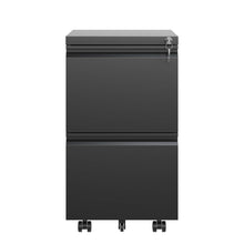 Load image into Gallery viewer, Metal Drawer Mobile File Cabinet With Lock For Home Office Organizer
