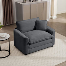 Load image into Gallery viewer, Modern Classic Fabric Single Chair Deep Seat Sofa With Pillow
