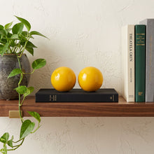 Load image into Gallery viewer, Decorative Orbs (Set of 2) - Yellow
