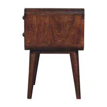 Load image into Gallery viewer, 22" Solid Wood Two Drawer Nightstand - Chestnut
