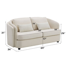 Load image into Gallery viewer, Mariko - 3 Piece Living Room Set Sofa Loveseat Chair - Beige
