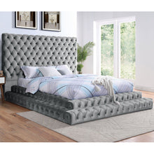 Load image into Gallery viewer, Tufted Oversized Headboard Platform Bed With Fully Upholstered Frame
