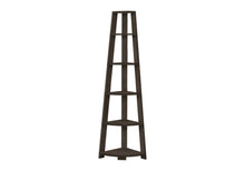 Load image into Gallery viewer, Particle Board Five Tier Corner Bookcase - Oak
