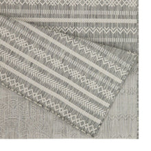 Load image into Gallery viewer, Sunshine - 5'3" X 7'3" Indoor, Outdoor Area Rug - Silver - Polypropylene
