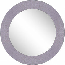 Load image into Gallery viewer, 30" Round Glass Framed Accent Mirror - Gray

