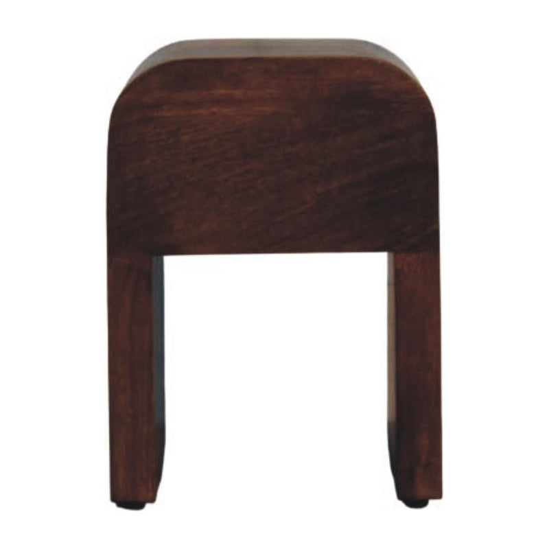 Solid Wood One Drawer Nightstand (738451) - Brown