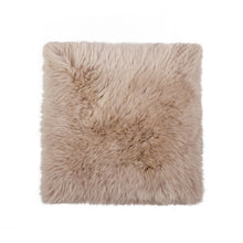 Load image into Gallery viewer, 17" X 17" New Zealand Sheepskin Dining Chair Pad - Taupe
