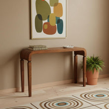Load image into Gallery viewer, Solid Wood Solid Console Table With Two Drawers (719157) - Brown
