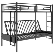 Load image into Gallery viewer, Twin Over Full Bunk Bed, Multifunction - Black
