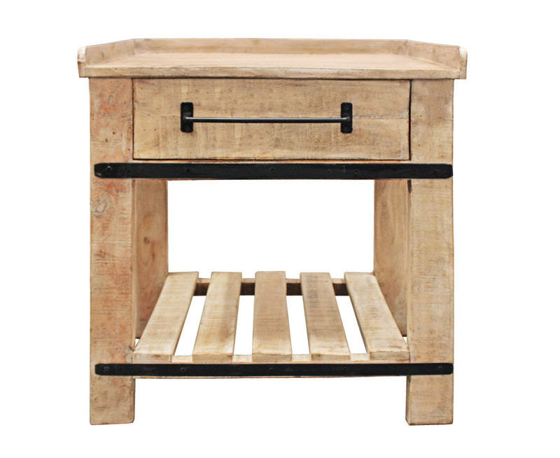 26" One Drawer Nightstand - Light Brown