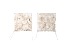 Load image into Gallery viewer, 17" X 17" Gradient Faux Fur Dining Chair Pad (Set of 2) - Brown / White
