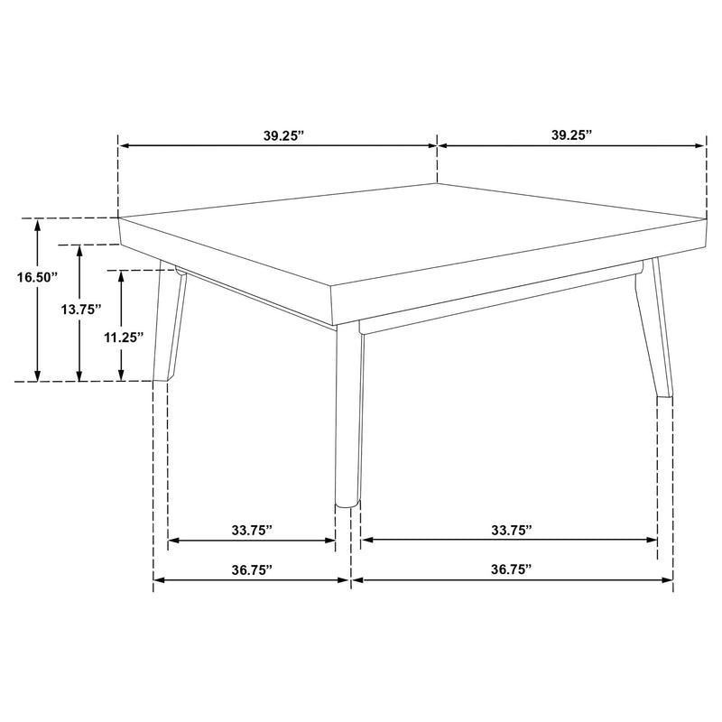 Aidan - 2 Piece Square Coffee And End Table Set - Walnut
