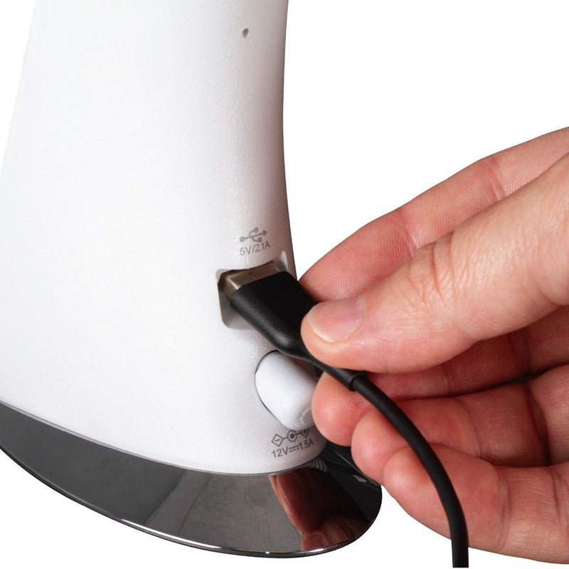 Contemporary Sanitizing LED Desk Lamp - White