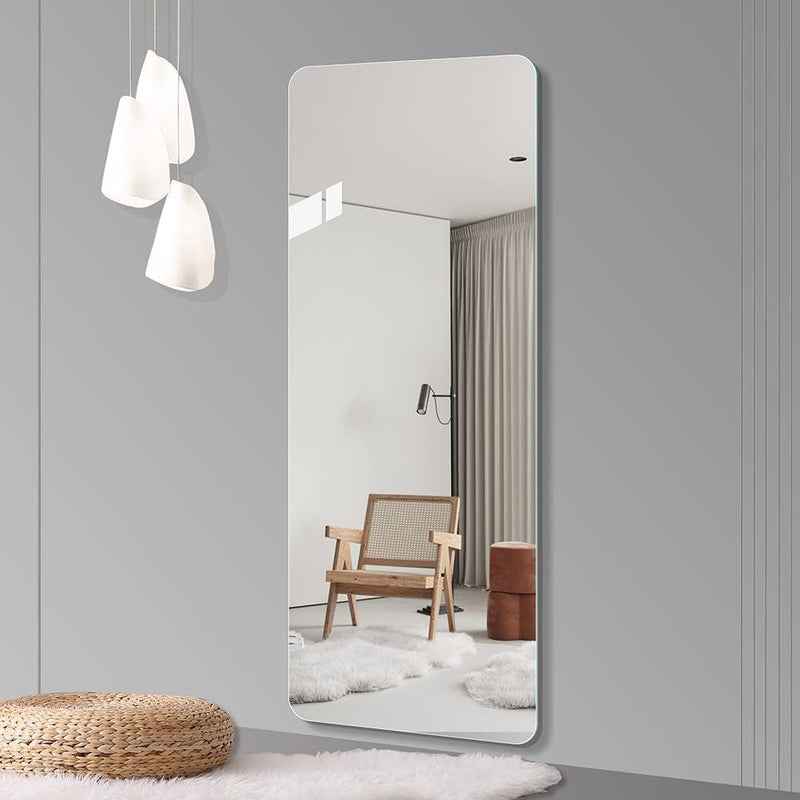 Frameless Full Length Hanging Mirror (720584) - Silver