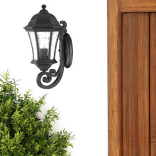 Load image into Gallery viewer, Tapered Lantern Wall Light - Matte Black
