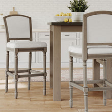 Load image into Gallery viewer, Stool With Upholstered Seat And Back
