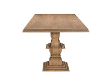 Load image into Gallery viewer, 75" Solid Wood Double Pedestal Base Dining Table - Brown

