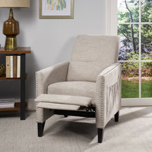 Load image into Gallery viewer, Kiersten - Contemporary Fabric Pushback Recliner
