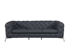 Load image into Gallery viewer, Italian Leather Sofa - Gray
